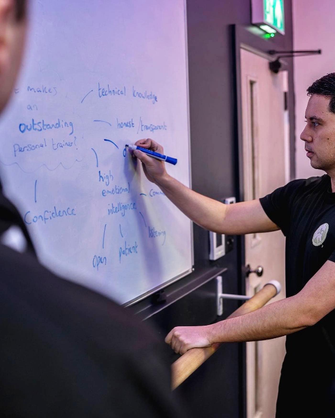 Teaching personal trainer class